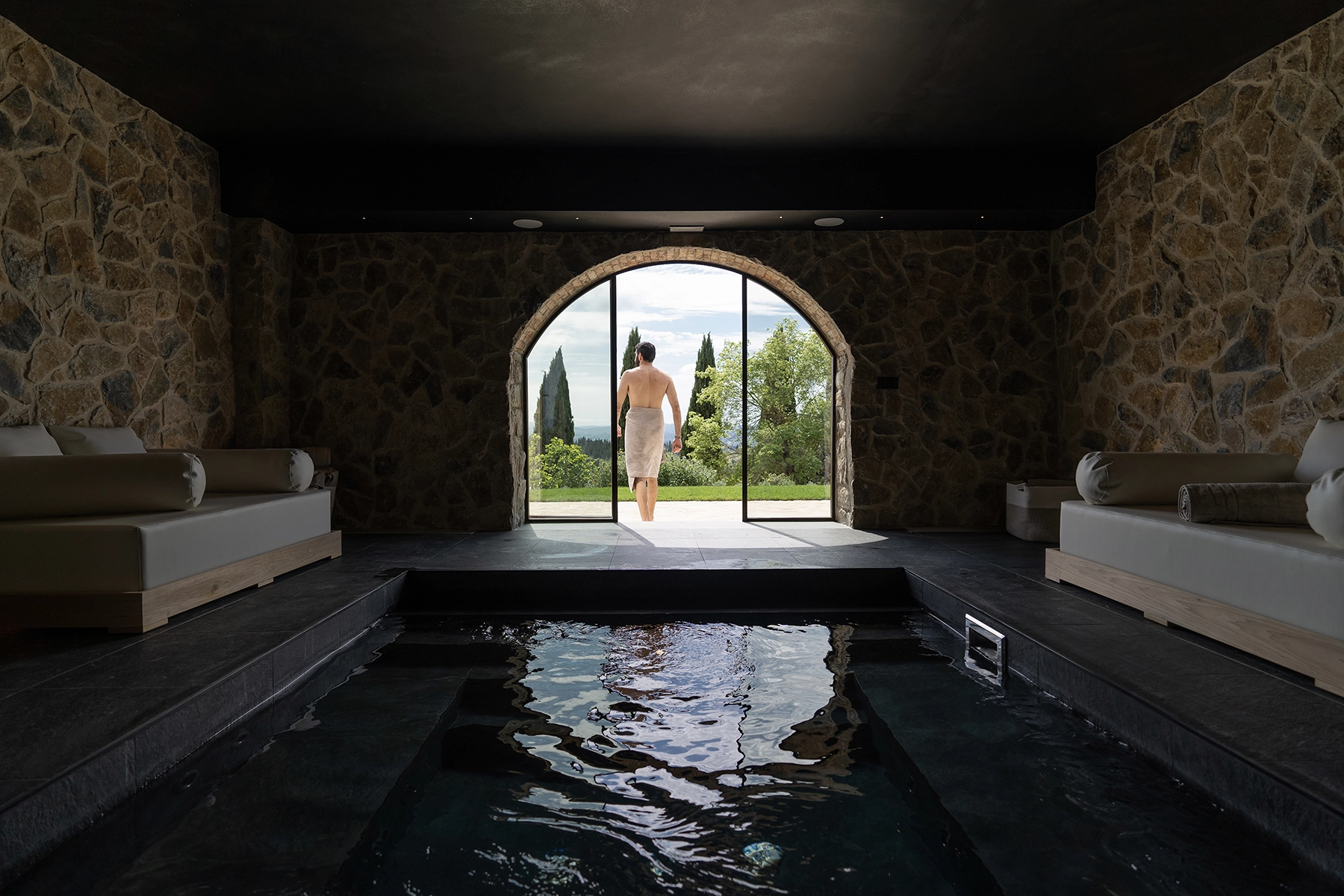 Spa Fireplace Suite